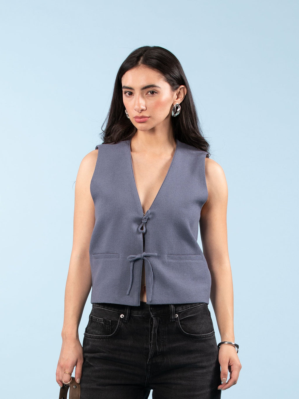 Vest with Bow Closure