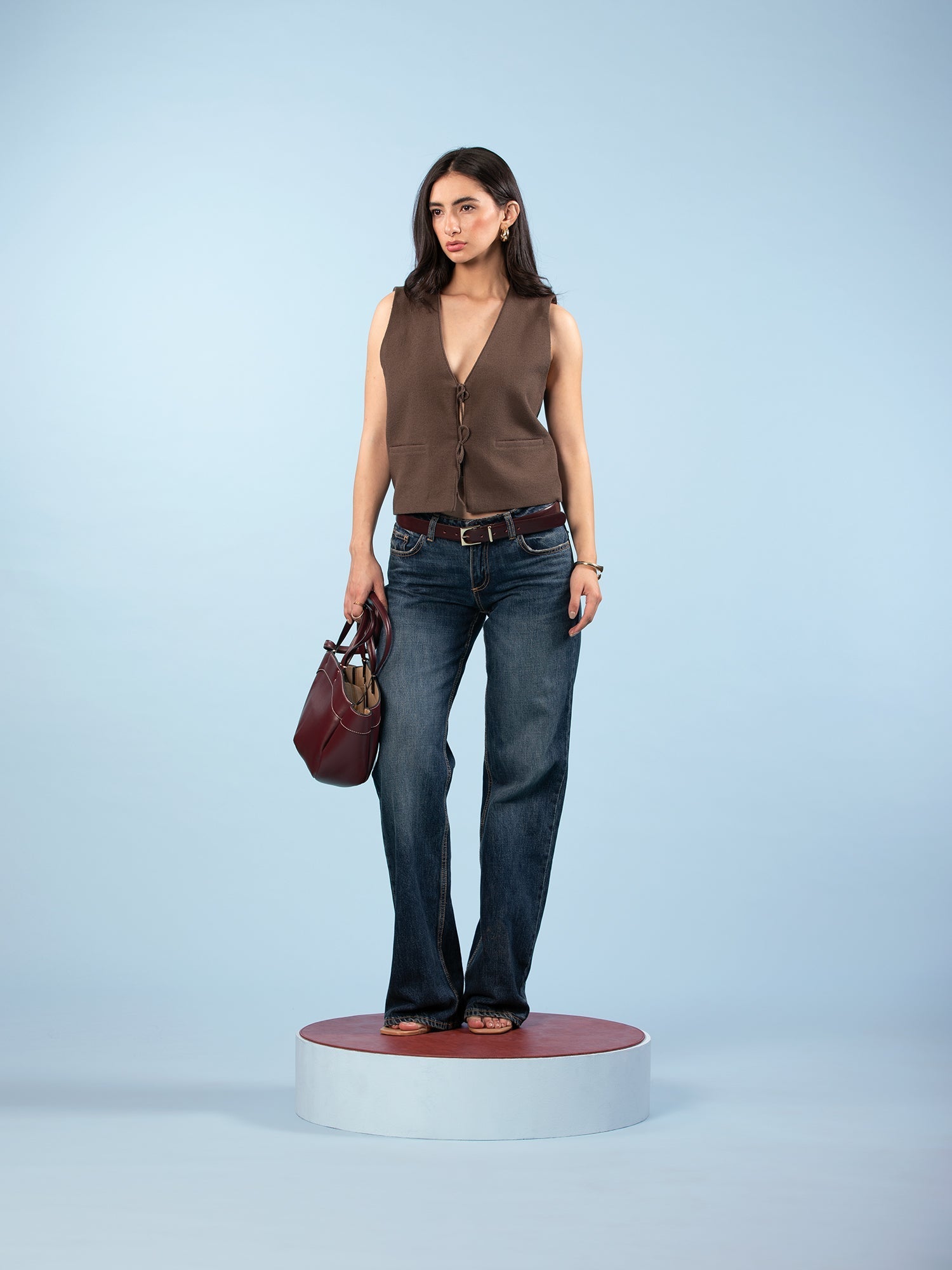 Vest with Bow Closure
