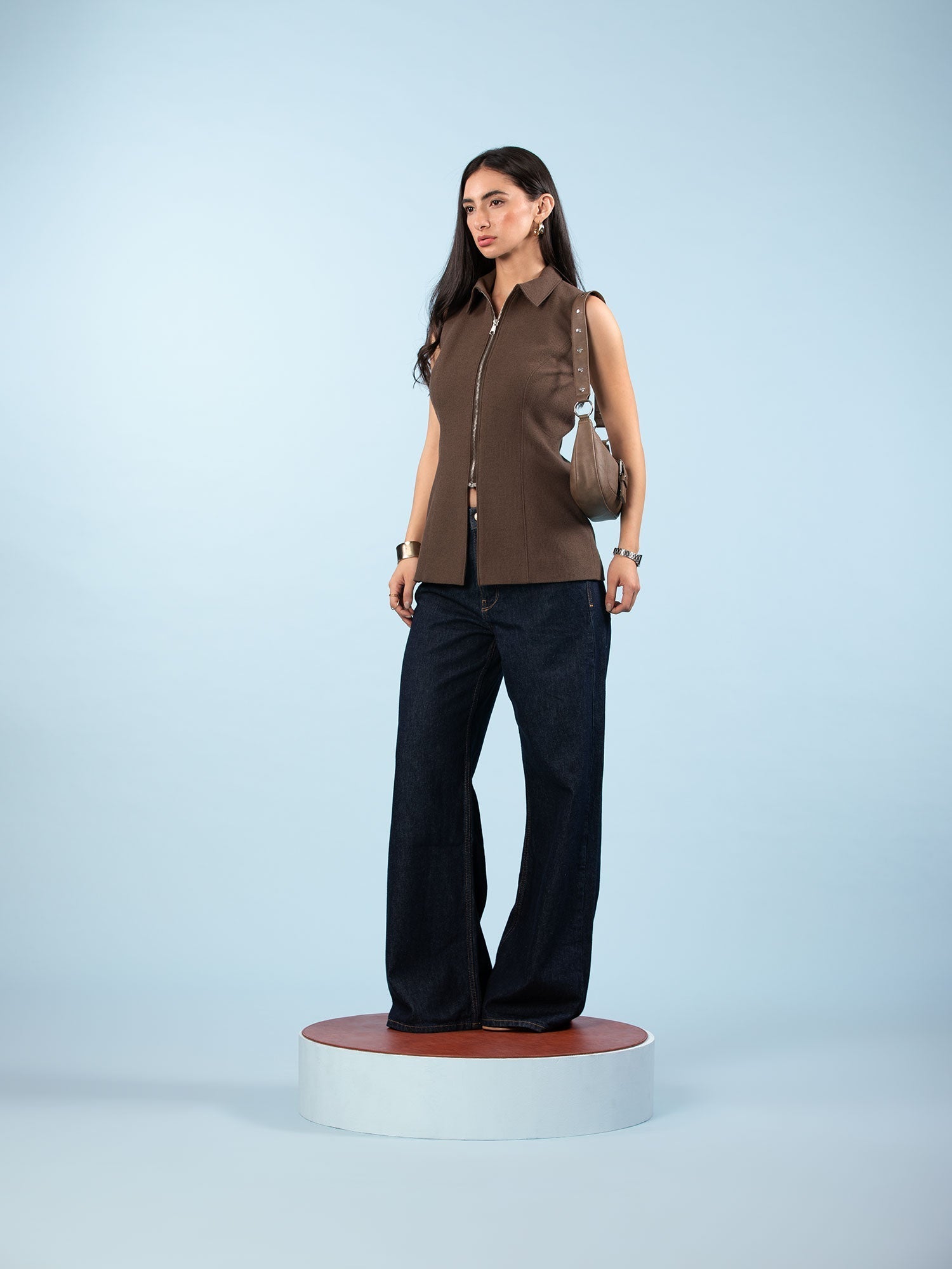Vest with Zipper Closure