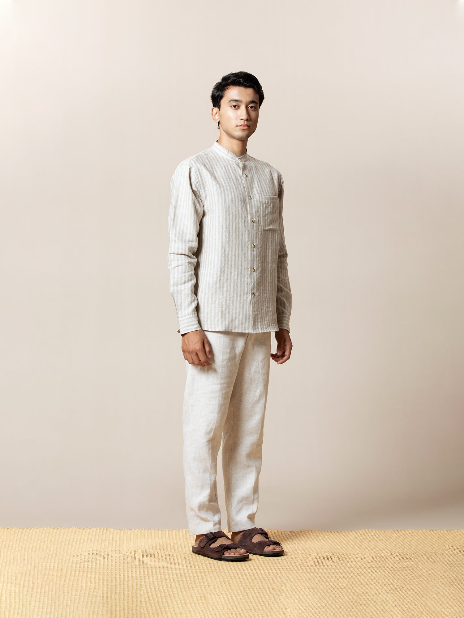 Mandarin Collared Shirt