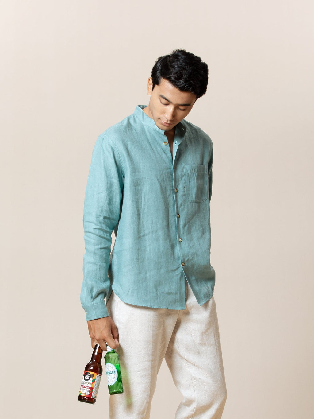 Mandarin Collared Shirt