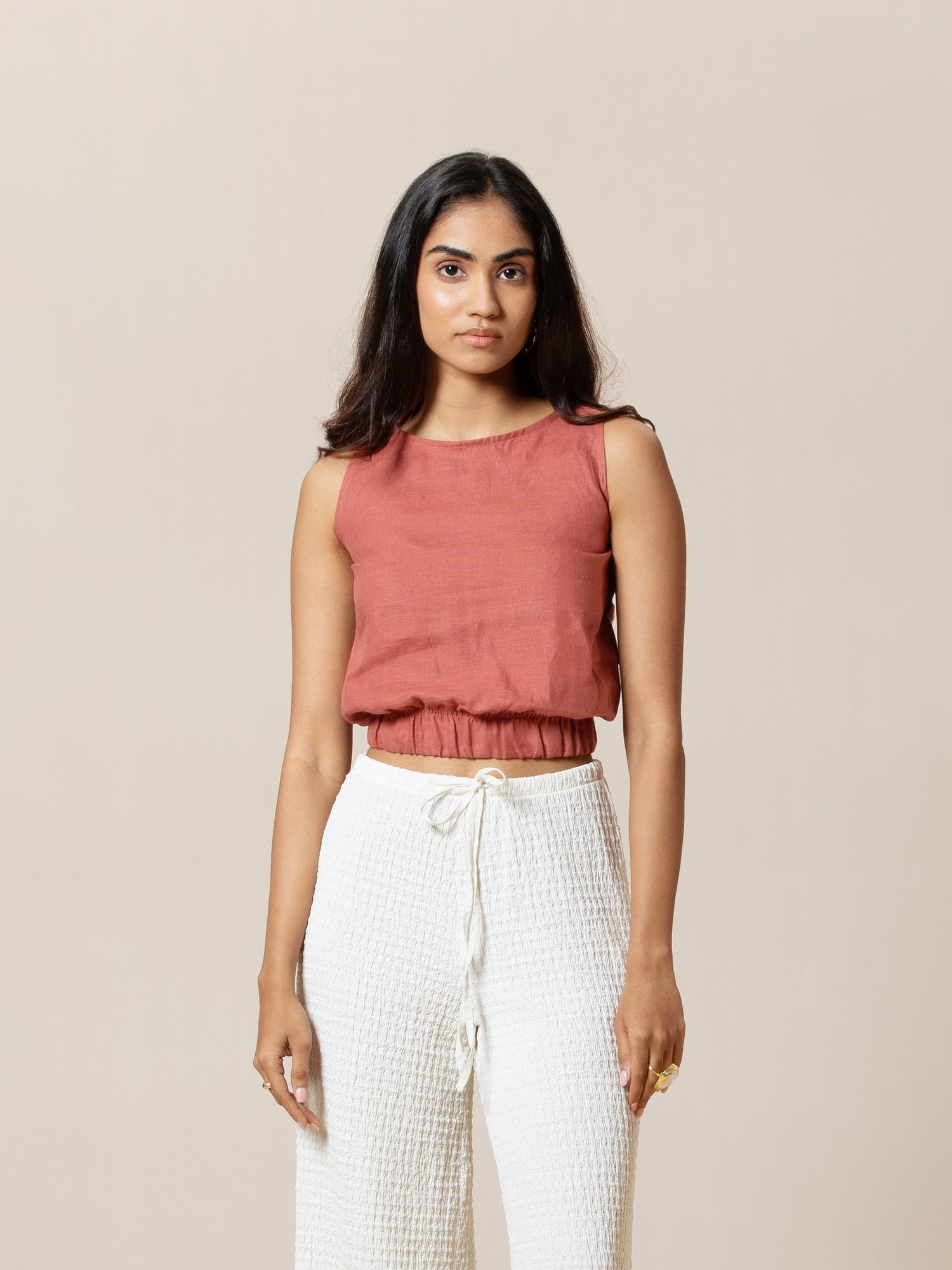 Boat neck Crop Top