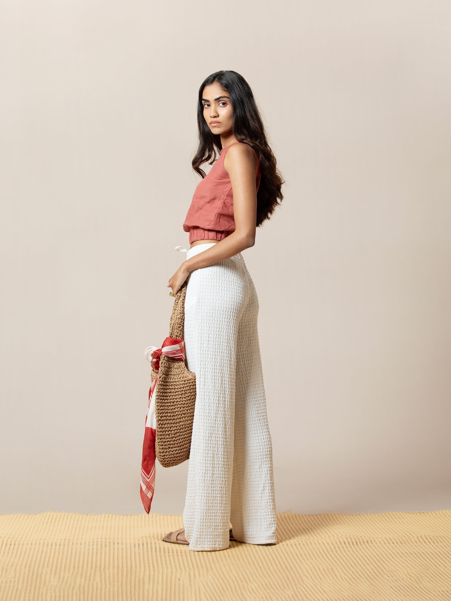 Boat neck Crop Top