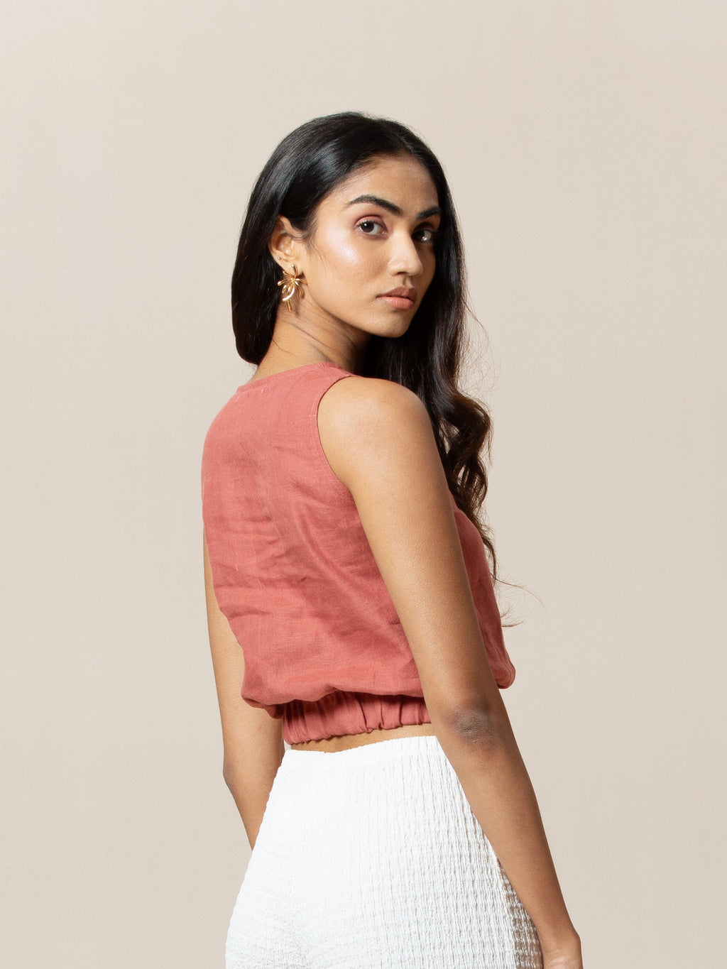 Boat neck Crop Top
