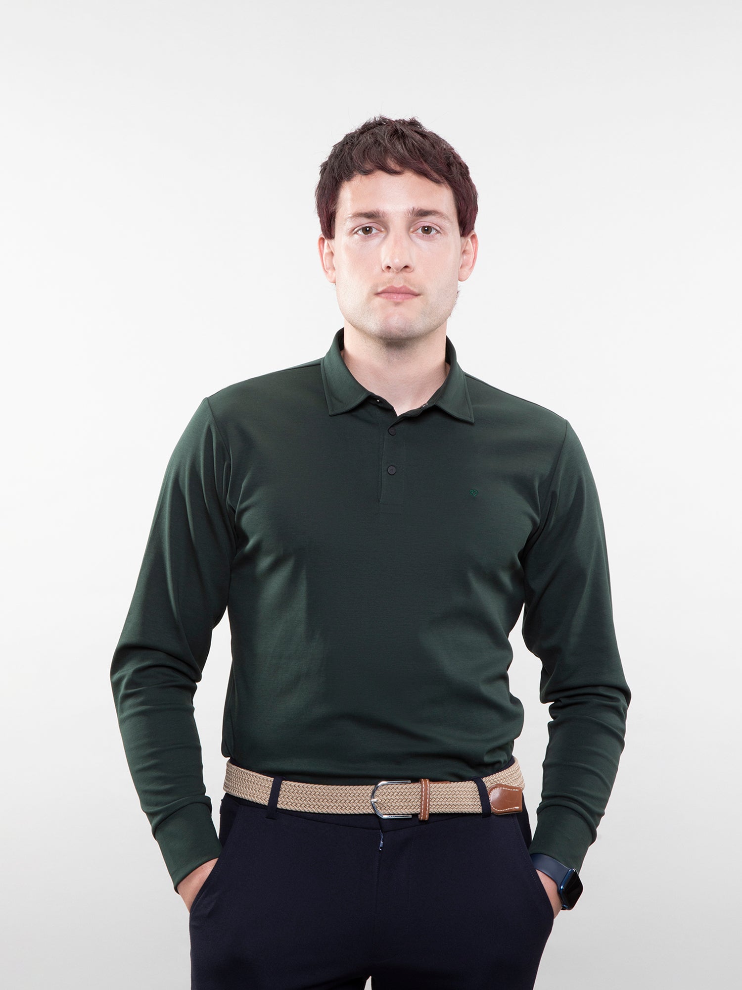 Full-sleeve lifestyle polo