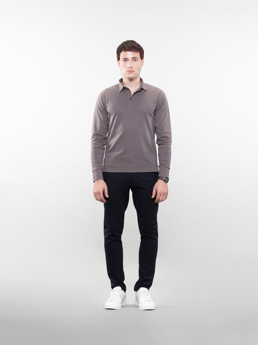 Full-sleeve lifestyle polo