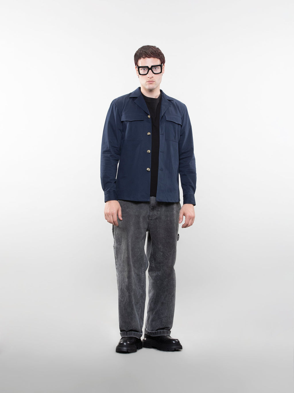 Camp collar overshirt
