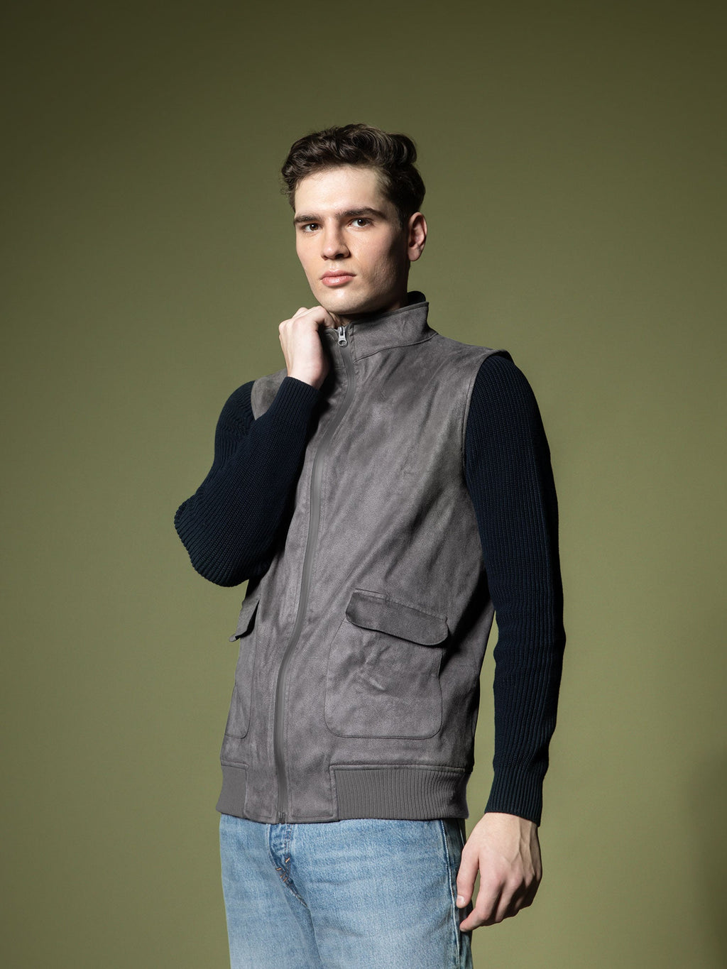 Suede Vest
