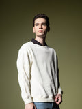 Woven texture sweatshirt