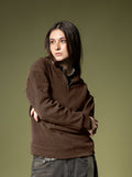 Ribbed quarter-zip sweatshirt