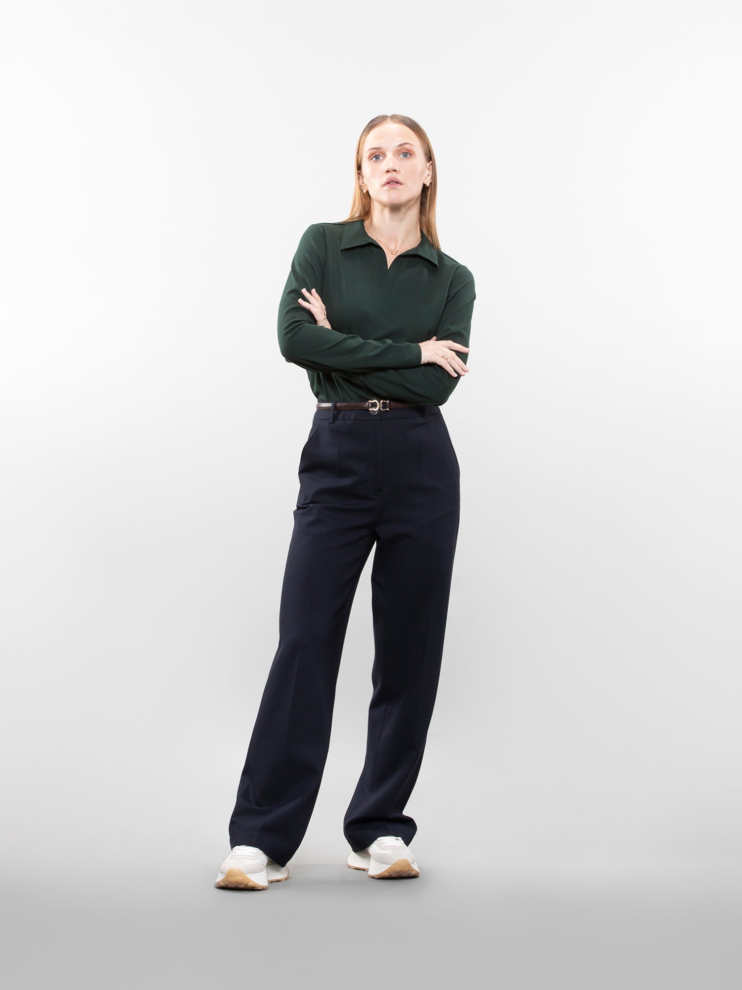 Full-sleeve lifestyle polo