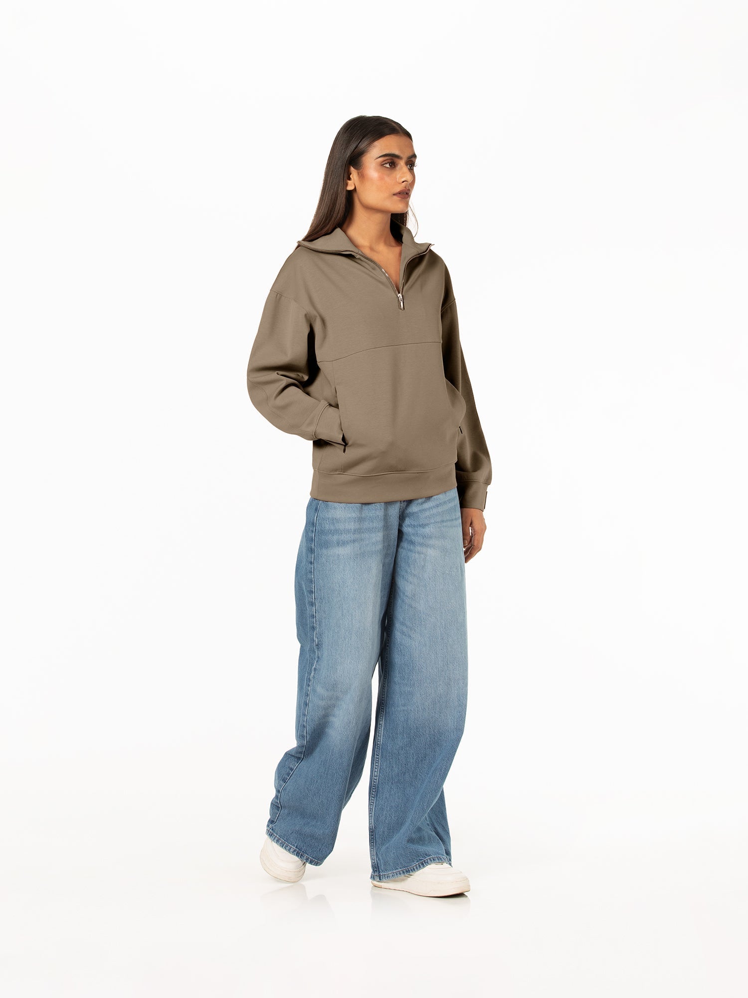 Quarter-zip sweatshirt