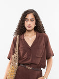Short-sleeve relaxed shirt