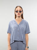Short-sleeve relaxed shirt